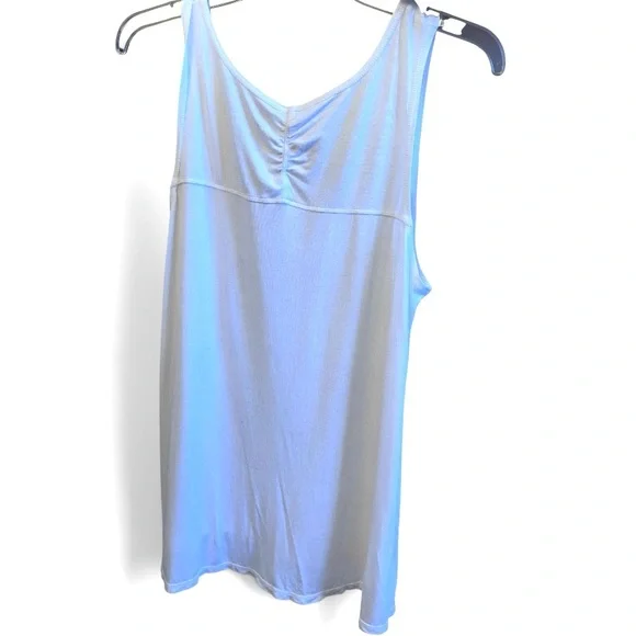 GAIAM Hamsa White & Green Flowy Yoga Tank Top Shirt Activewear Woman’s Size XL - Picture 8 of 9